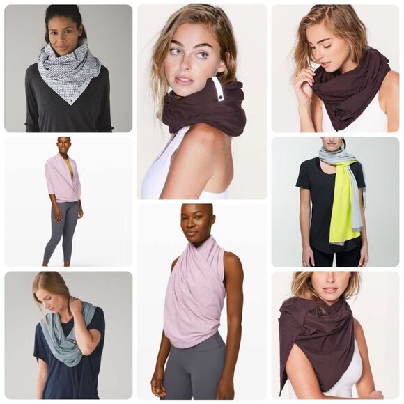 Lululemon Vinyasa Scarf in Maroon - Picture 2 of 6